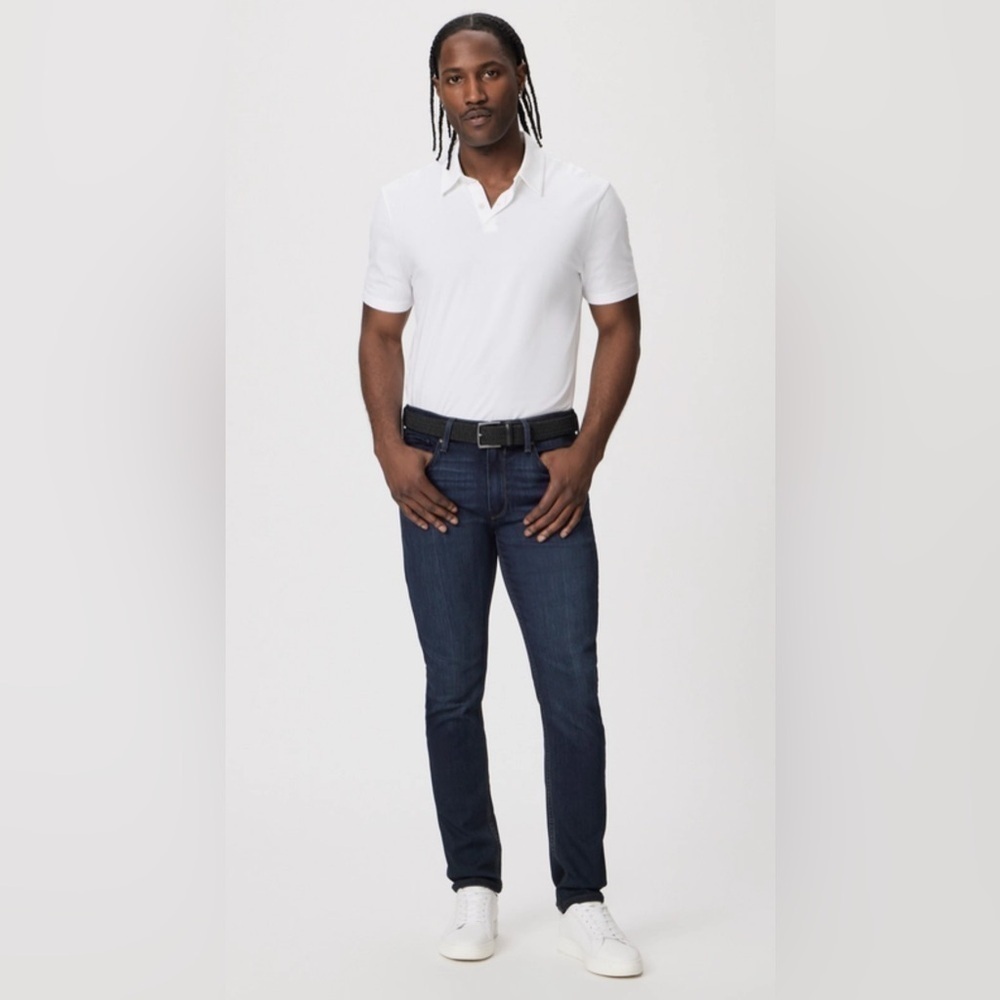 PAIGE Men’s Transcend Lennox Soft Slim Jeans Dark Blue Sz 31